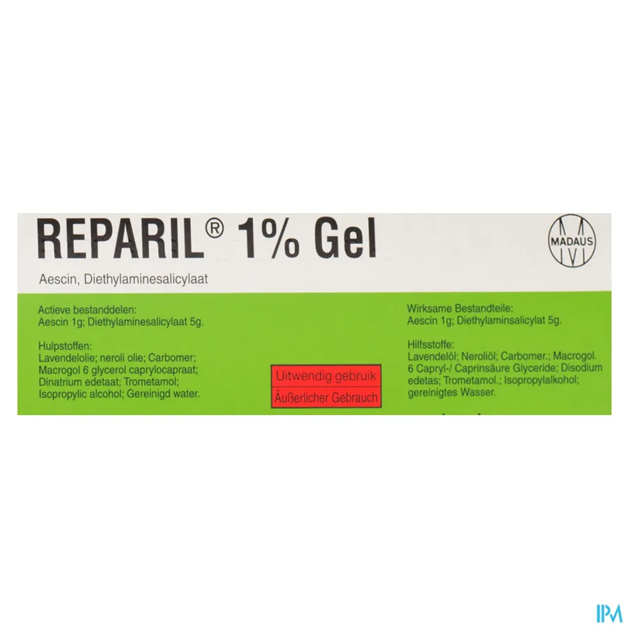 packshot van Reparil 100g gel