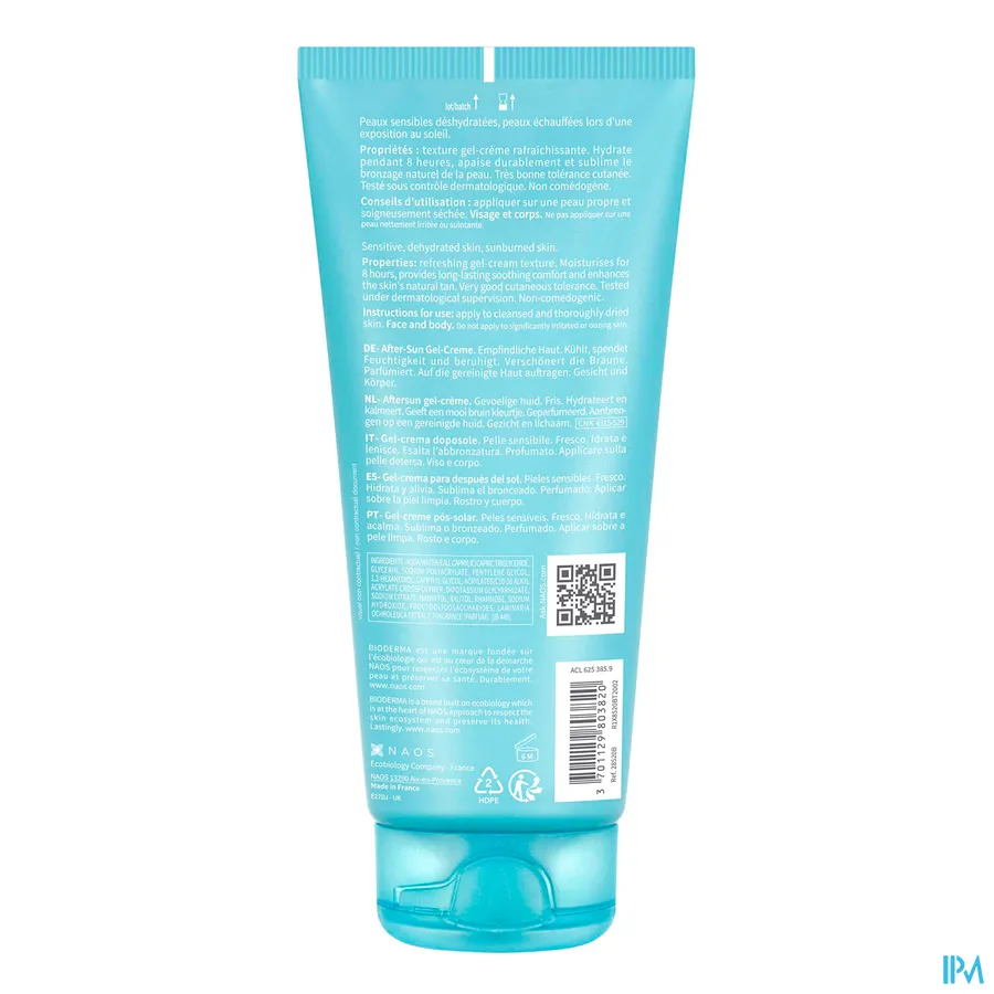 packshot van Bioderma Photoderm Gel Creme After Sun 200ml