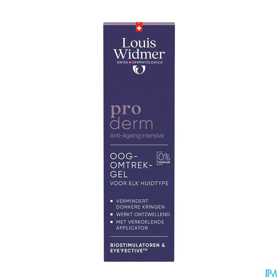packshot van Louis Widmer Proderm Oogomtrekgel 15 ml - zonder parfum
