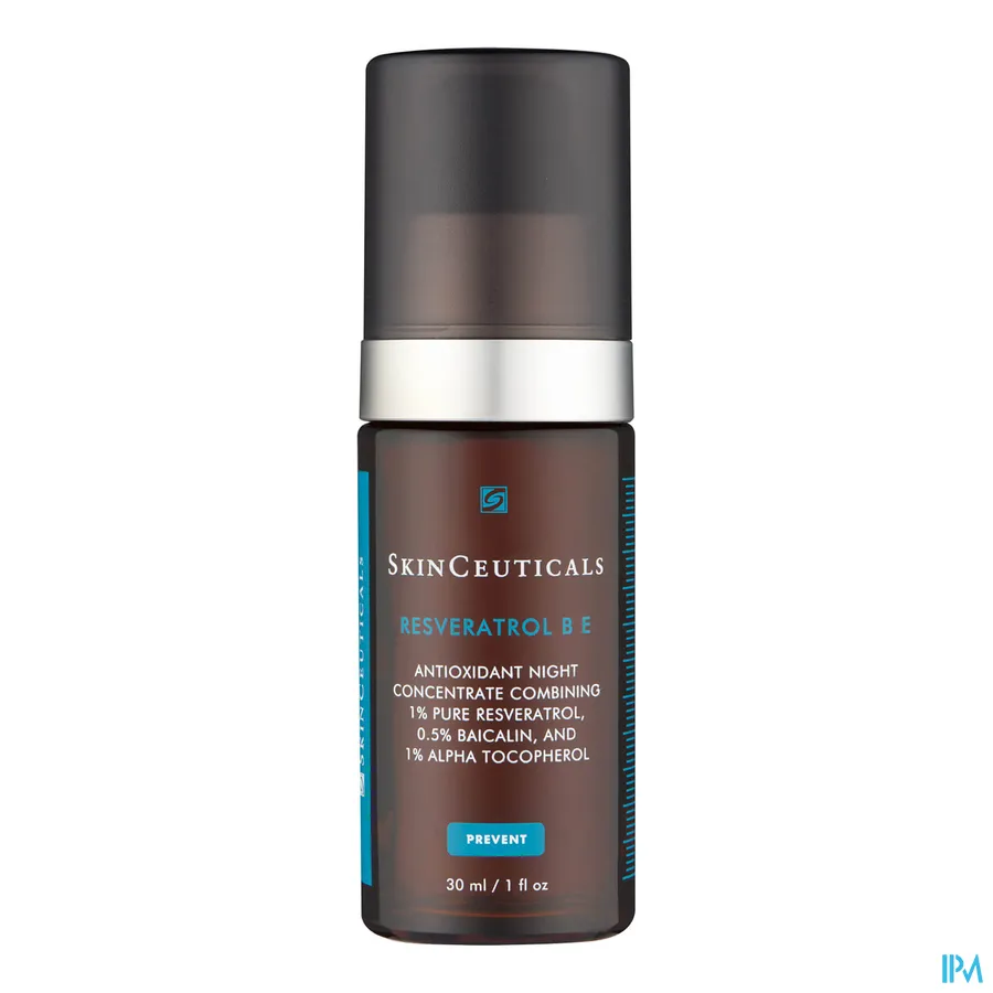 packshot van Skinceuticals Resveratrol B E Antioxiderend Nachtserum 30 ml