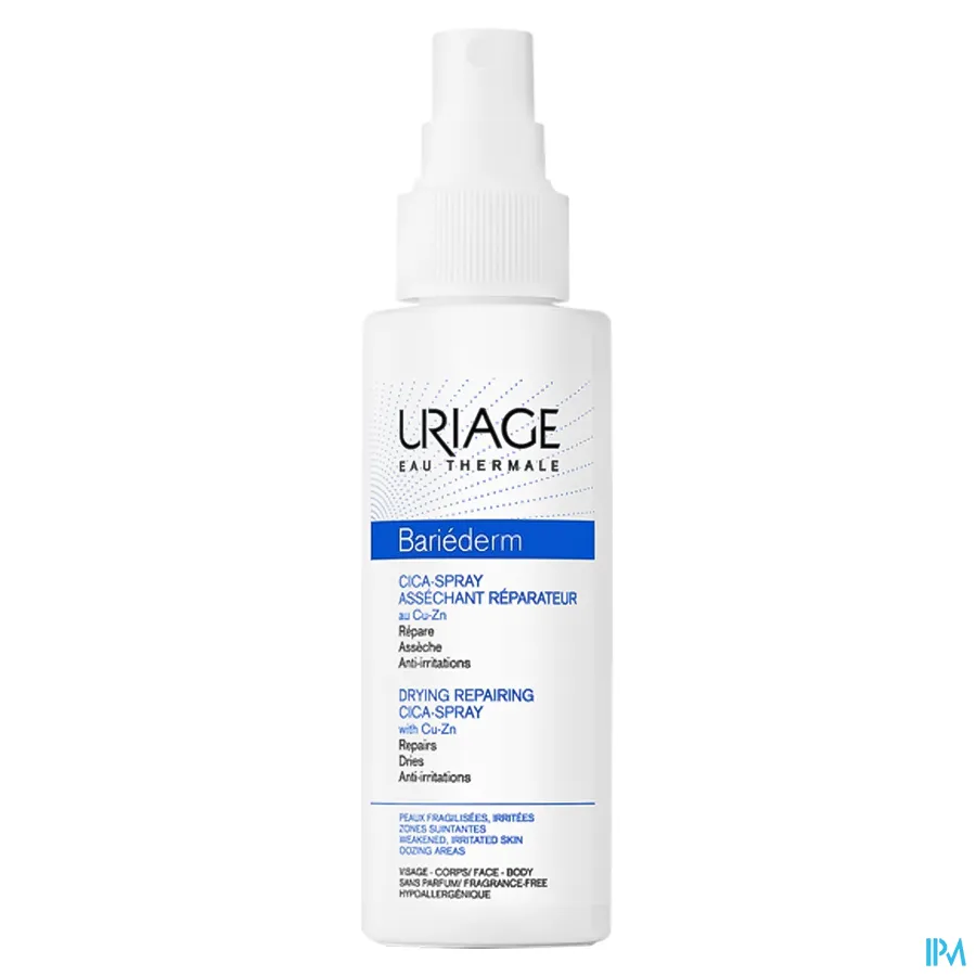 packshot van Uriage Bariederm Cica Spray Herstellend 100 ml