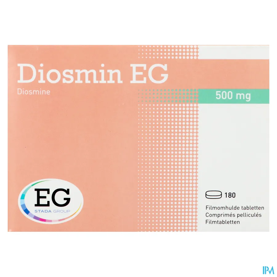 packshot van Diosmin EG 500 mg 180 tabletten