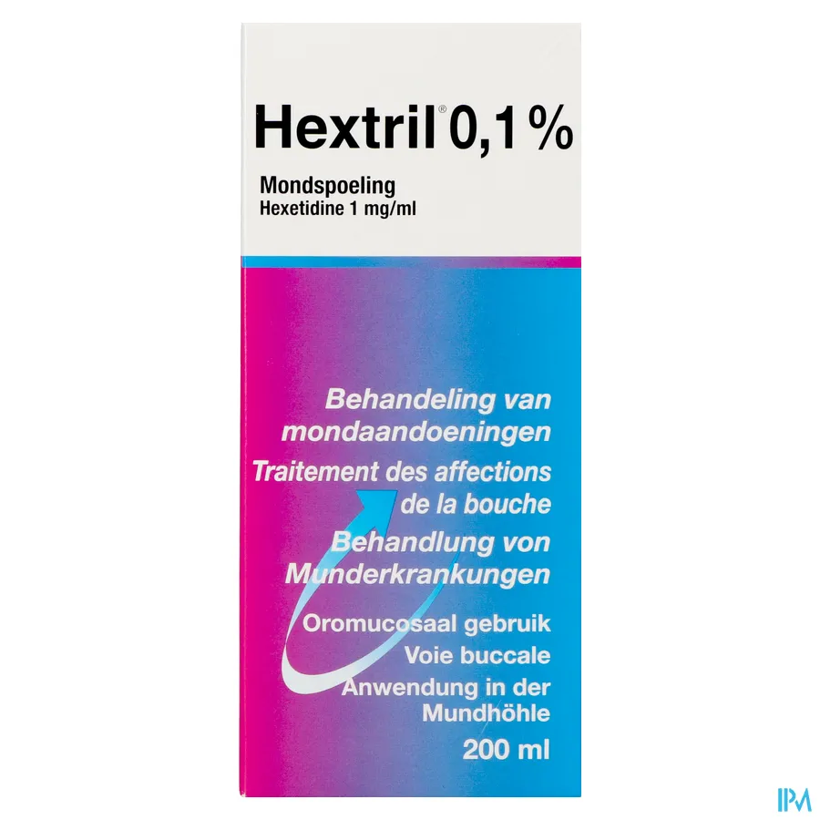 packshot van Hextril 0,1% Mondspoeling 200ml
