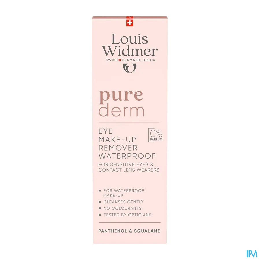 packshot van Louis Widmer Purederm Oogmake-upreiniging Waterproof 100 ml
