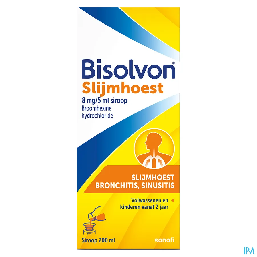 packshot van Bisolvon 200ml siroop