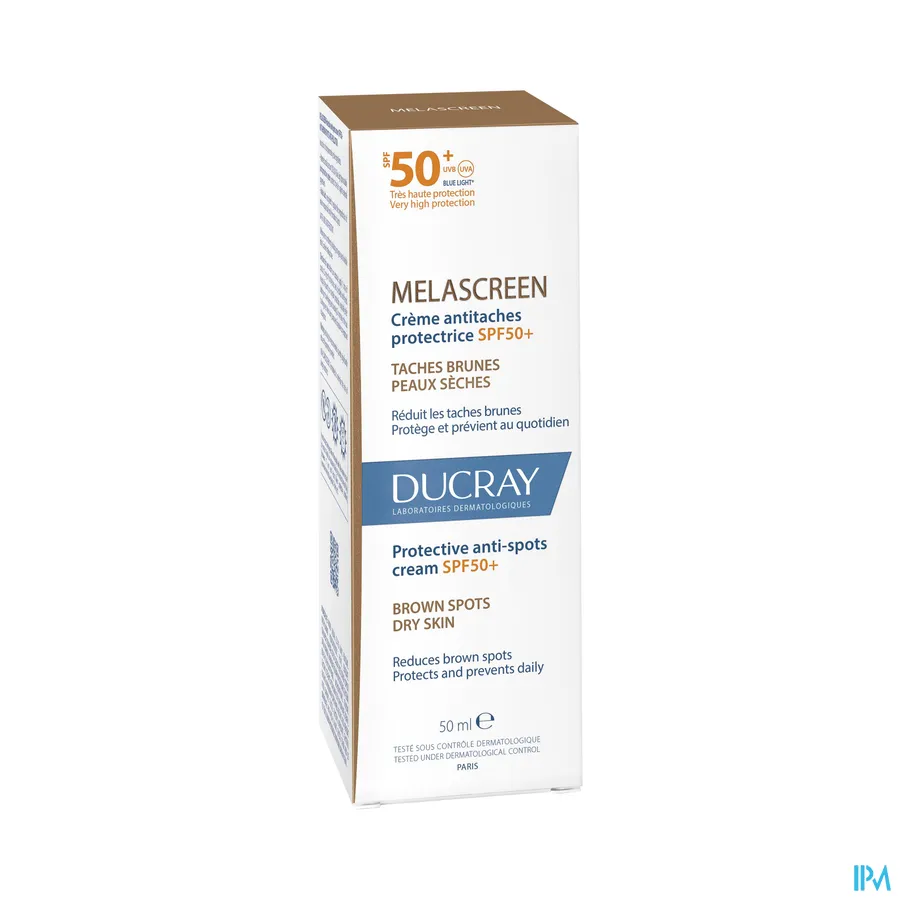 packshot van Ducray Melascreen Crème Anti-Pigmentvlekken SPF50+ 50 ml