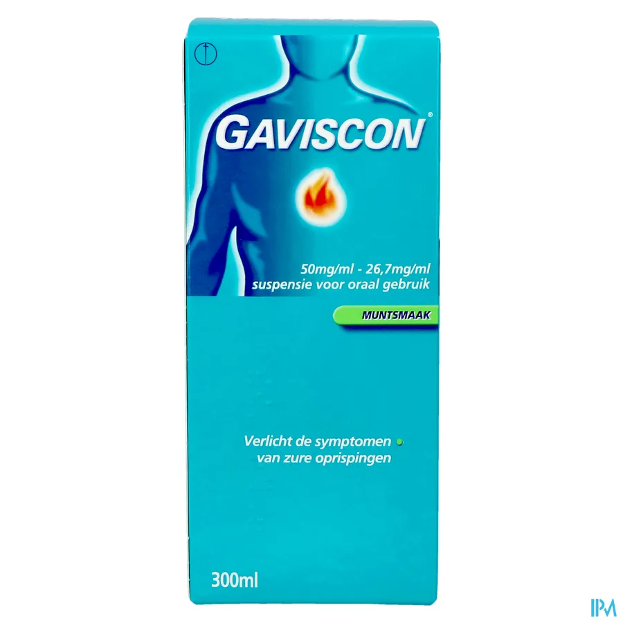packshot van Gaviscon tegen Zure Oprispingen Muntsmaak 300 ml