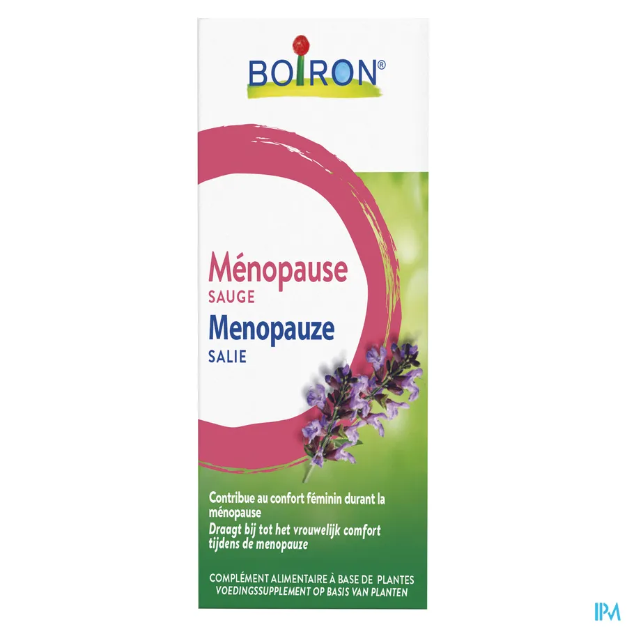 packshot van Boiron Salie -Menopauze- Bijdrage tot het Vrouwelijk Comfort tijdens de Menopauze 60 ml