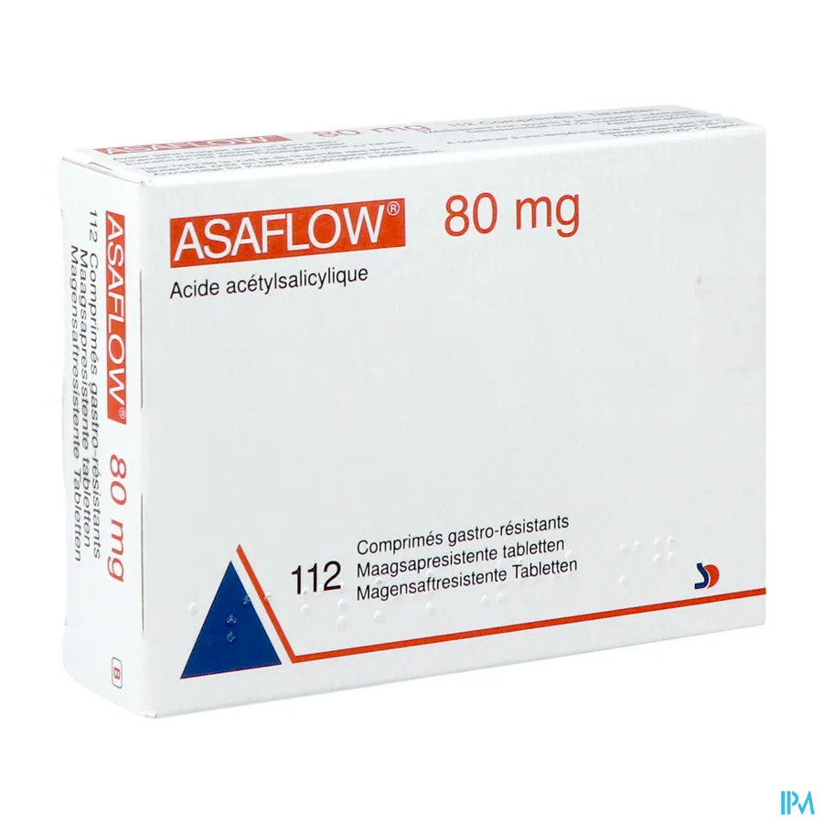 packshot van Asaflow 80mg 112 tabletten