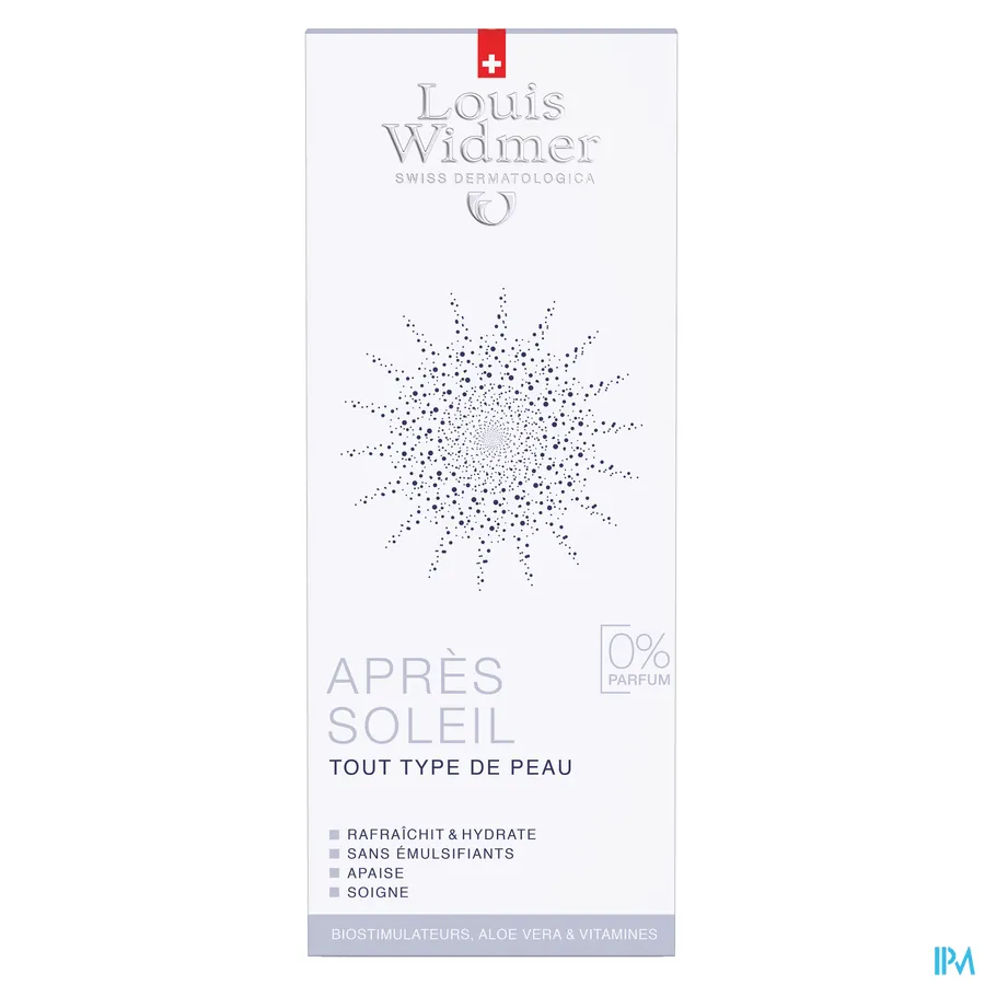 packshot van Louis Widmer After Sun Lotion Zonder Parfum 150ml