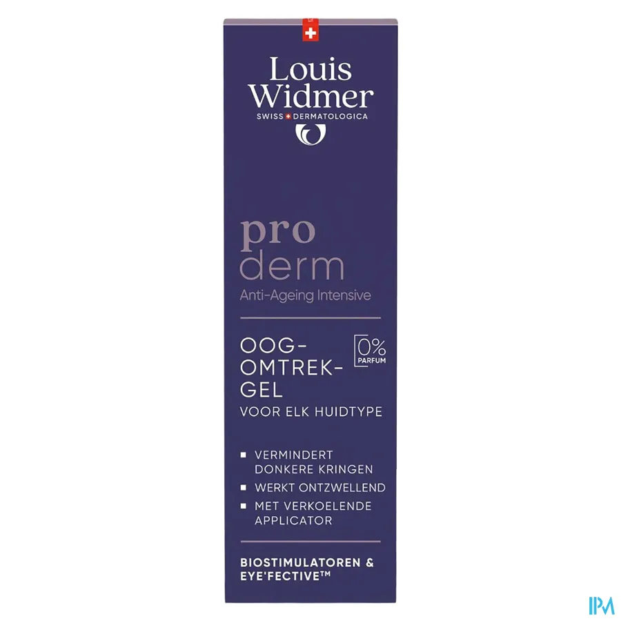 packshot van Louis Widmer Proderm Oogomtrekgel 15 ml - zonder parfum