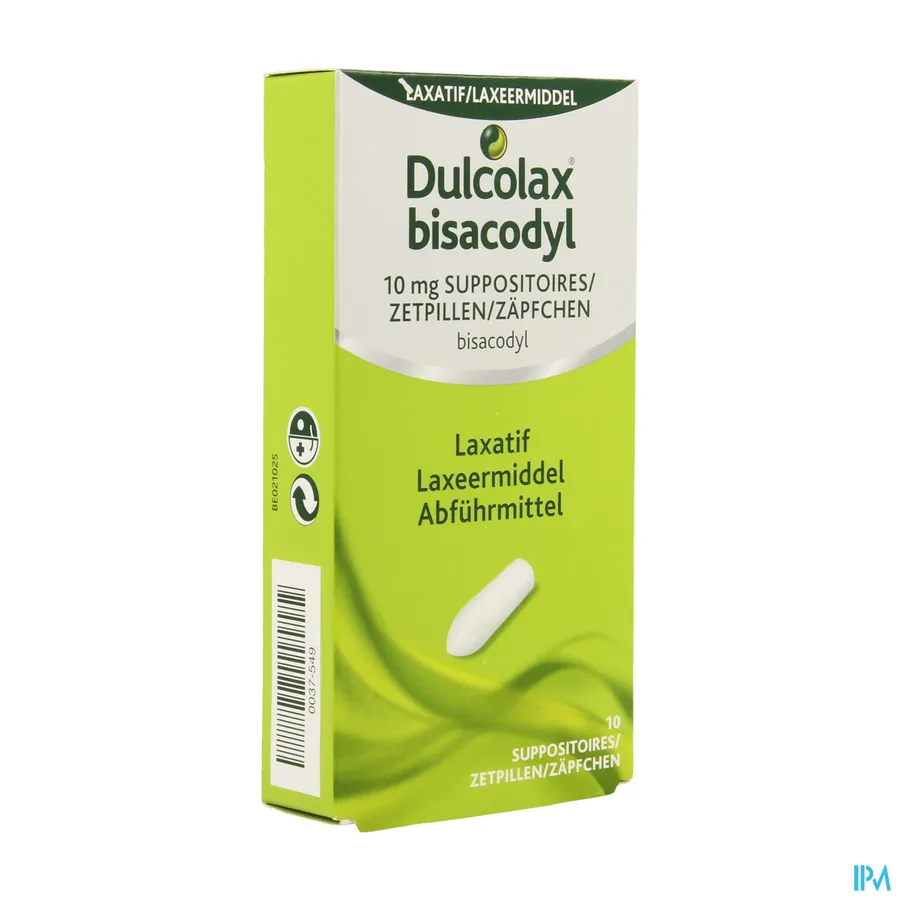 packshot van Dulcolax 10 zetpillen
