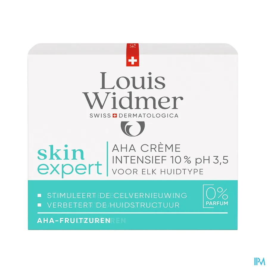 packshot van Widmer Skin Expert Aha Creme 10% N/parf 50ml