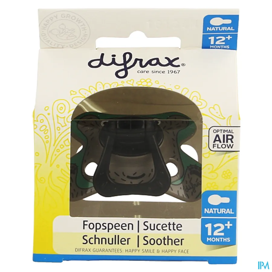 packshot van Difrax Fopspeen Natural 12m+