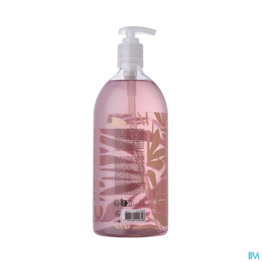 packshot van Cosm'ethik Douchegel Bio Wilde Braam Pompfles 1l