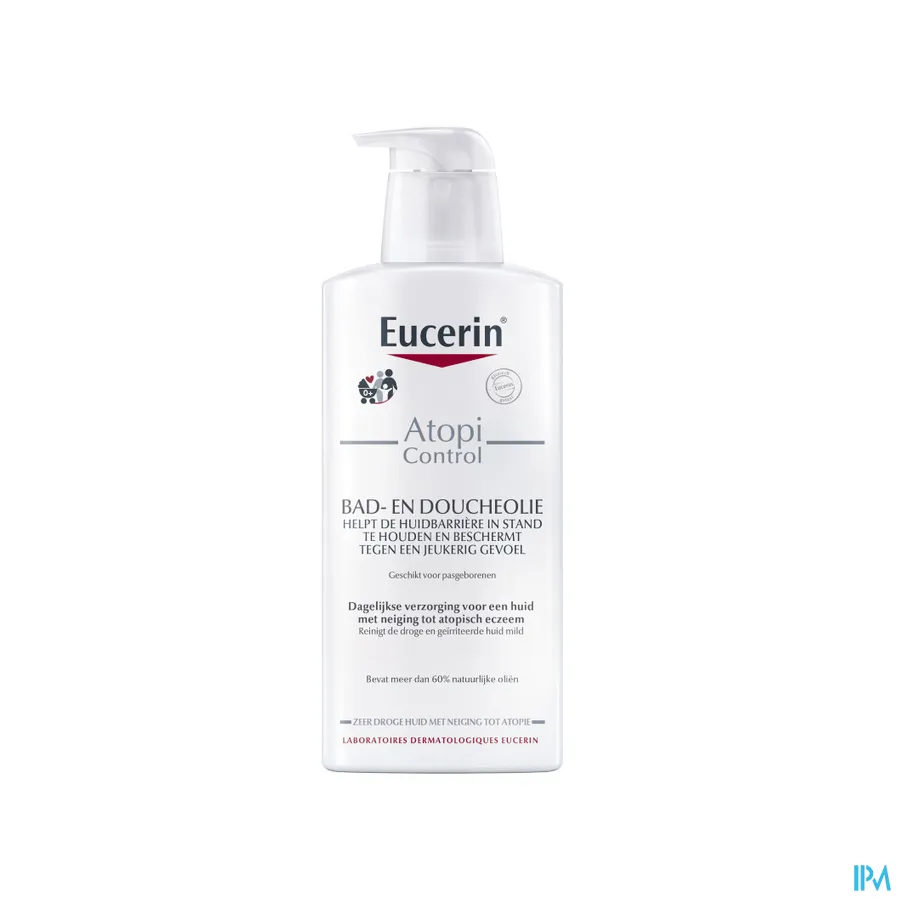 packshot van Eucerin AtopiControl Bad en Douche Olie 400 ml
