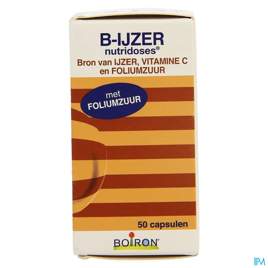 packshot van B-ijzer 50 capsules