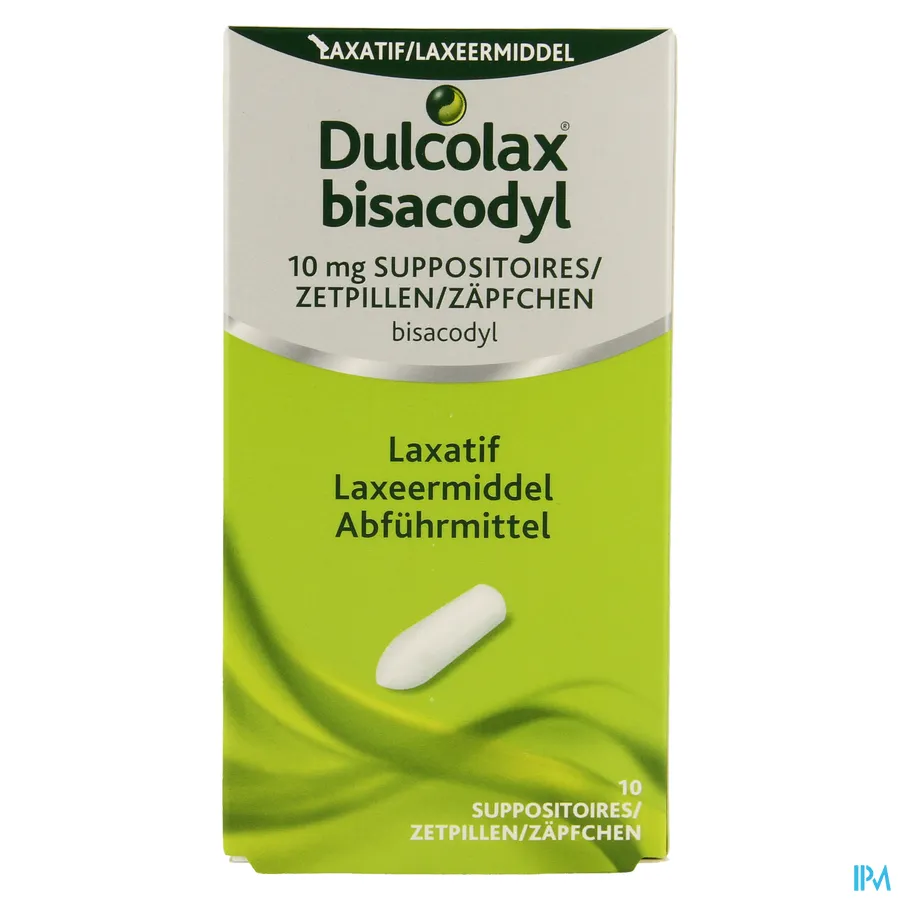 packshot van Dulcolax 10 zetpillen