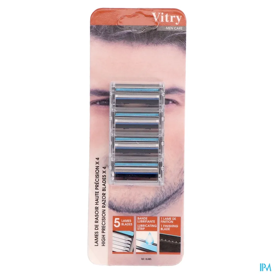 packshot van Vitry Precisie Scheermesjes 4 stuks