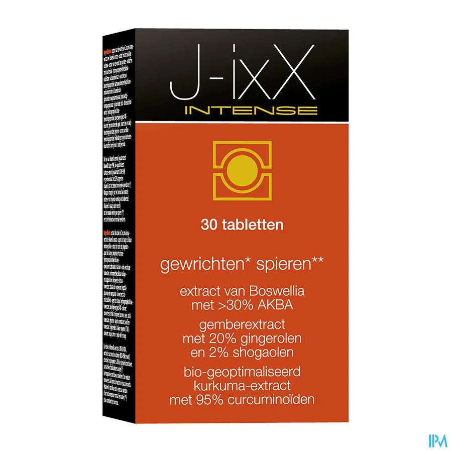 packshot van J-IxX Intense voor Gewrichten en Spieren 30 Tabletten