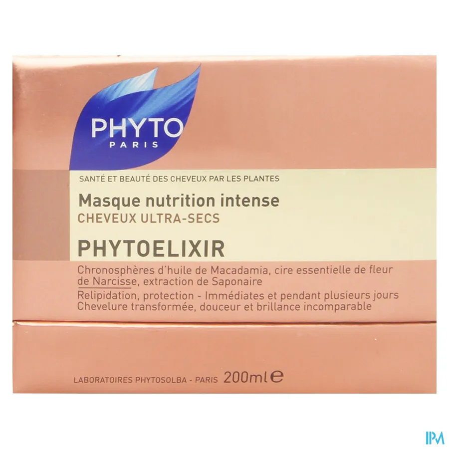 packshot van Phyto Phytoelixir Intens Voedend Masker voor Zeer Droog Haar 200 ml