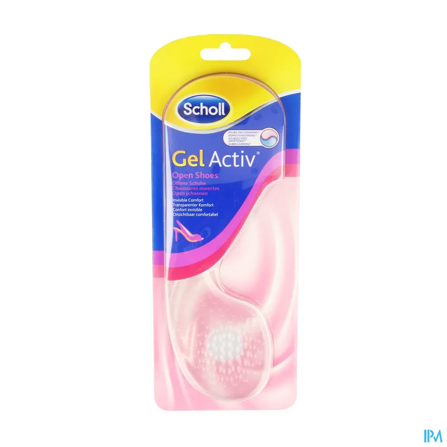 packshot van Scholl Gel Activ Open Shoes Zolen voor Open Schoenen Geschikt voor Maat 35-40,5 2 Stuks