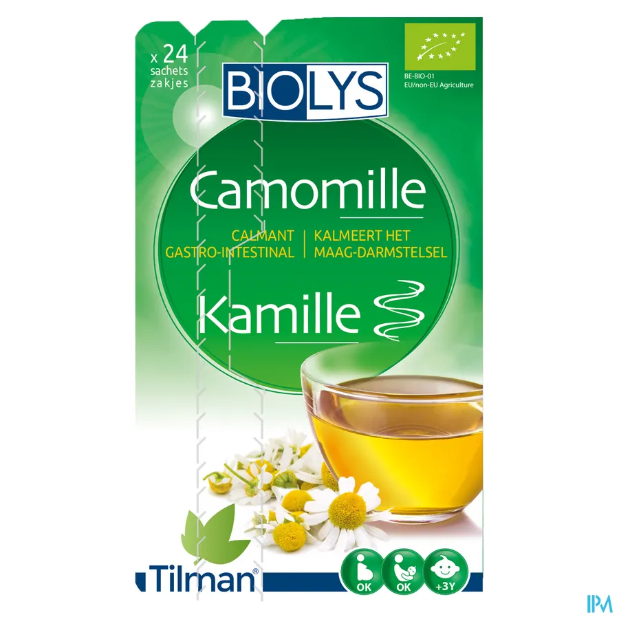 packshot van Tilman Biolys Kamille 24 zakjes