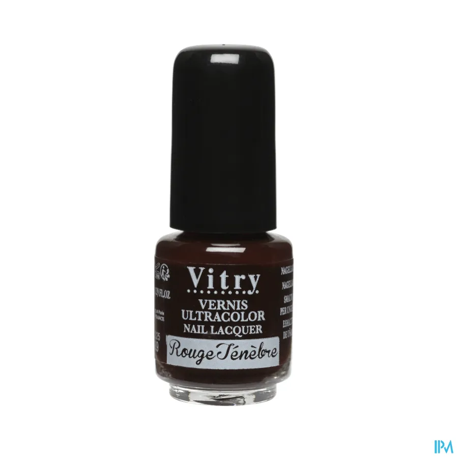 packshot van Vitry Nagellak 9 Rouge-Noir 4 ml