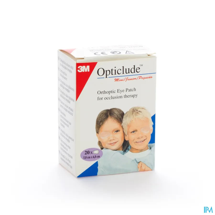 packshot van Opticlude Oogpleister voor Occlusietherapie Mini (5 cm x 6,2 cm) 20 Pleisters
