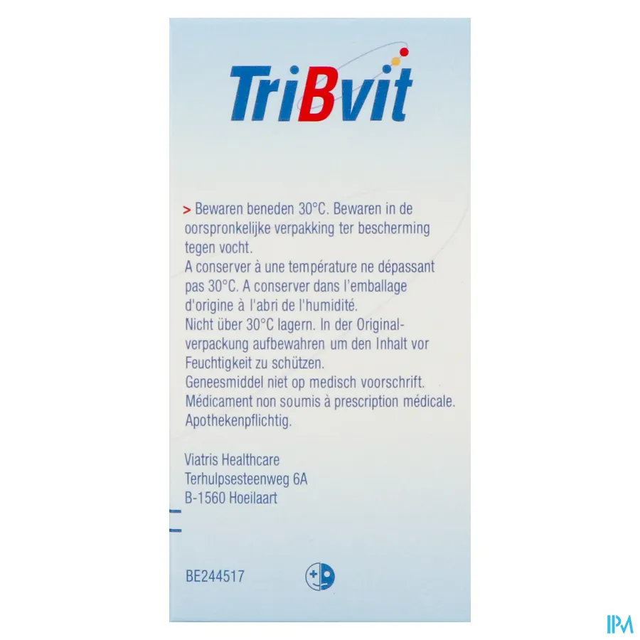 packshot van Tribvit 100 Tabletten