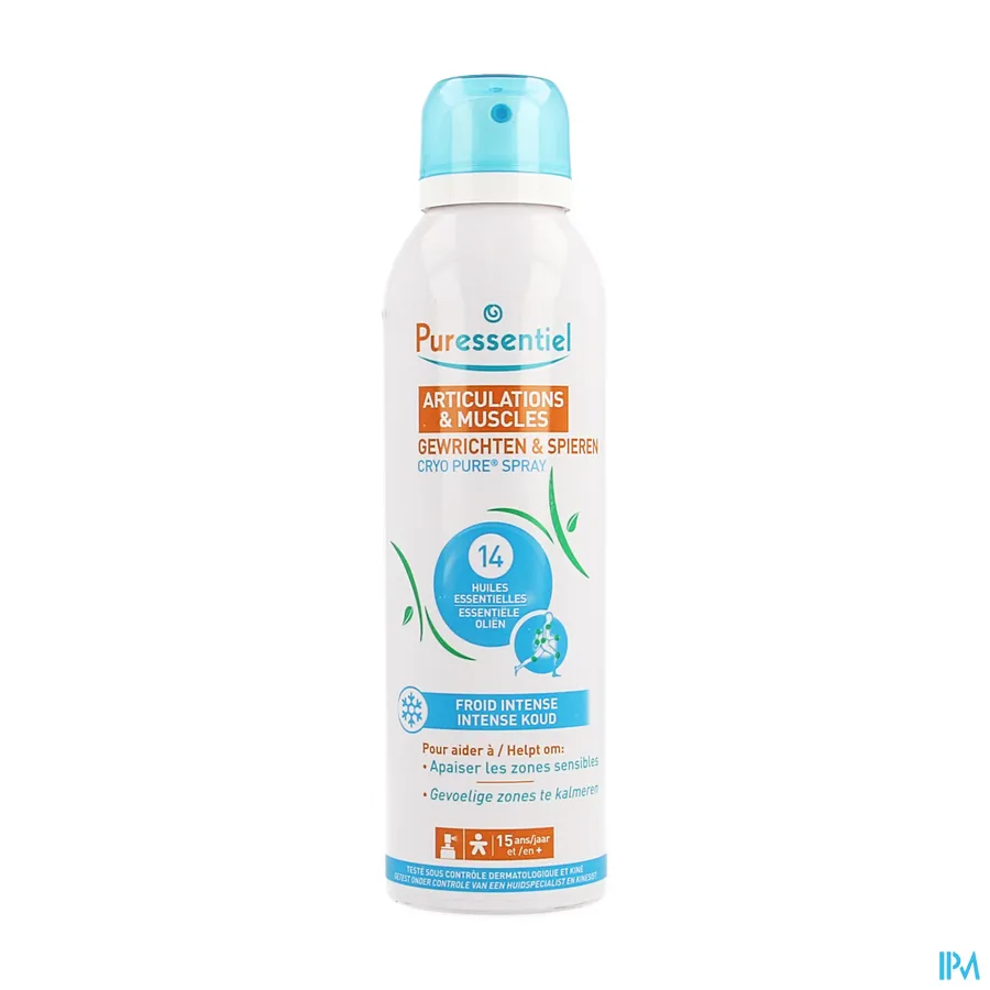 packshot van Puressentiel Gewrichten & Spieren Cryo Pure Spray 150 ml
