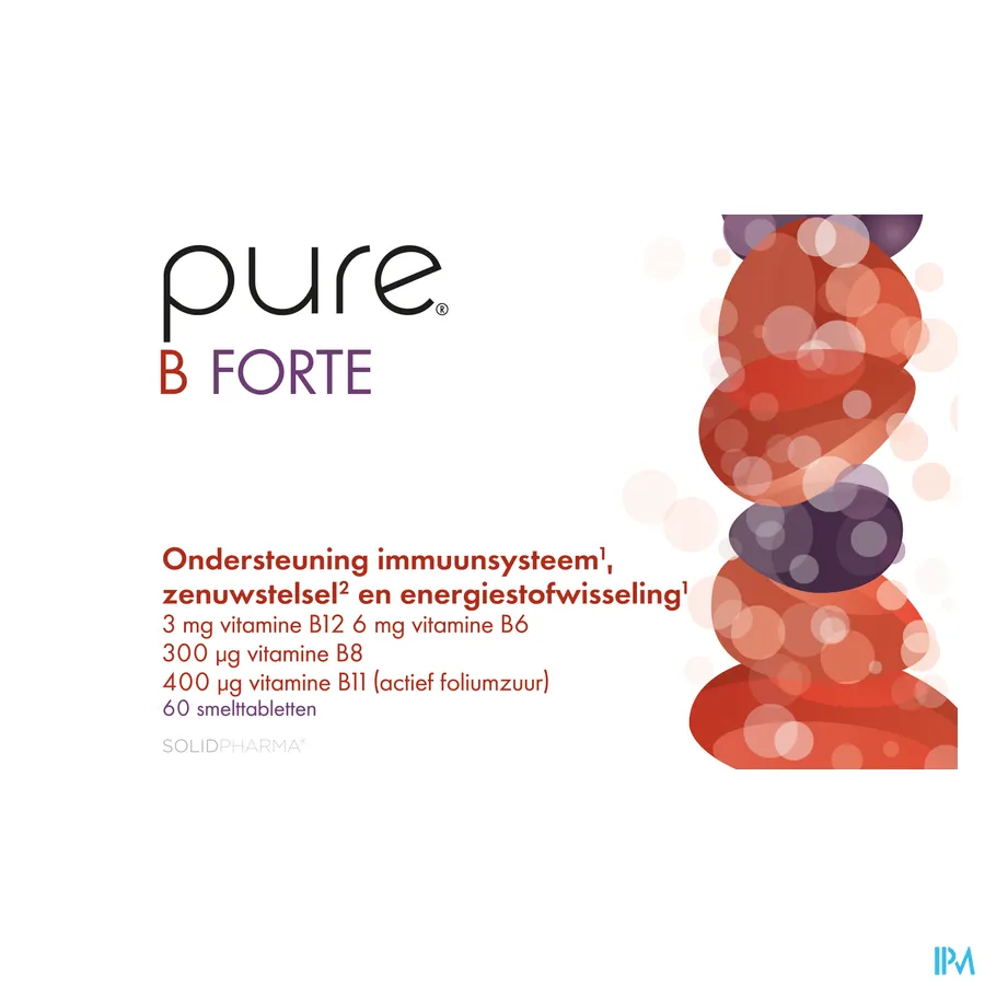 packshot van Pure B Forte 60 smelttabletten