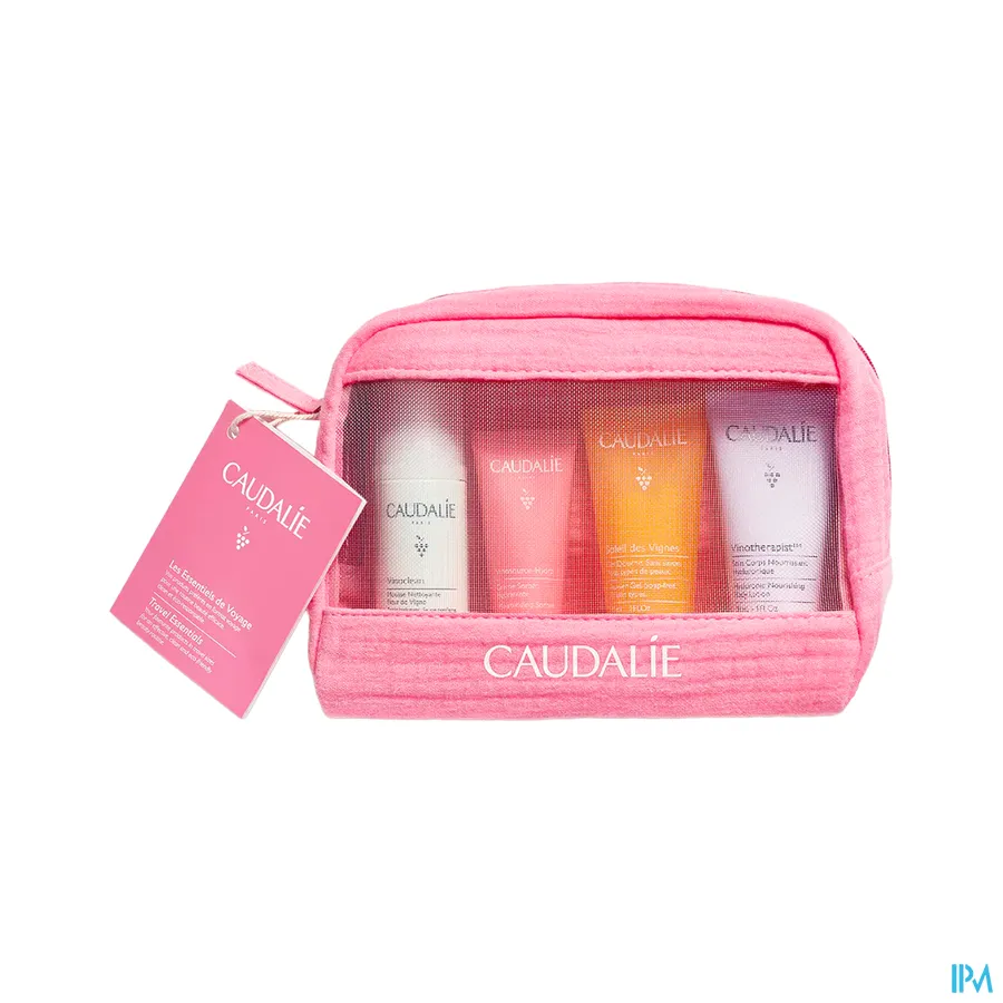 packshot van Caudalie Summer Set Vinosource Hydra 4 Producten