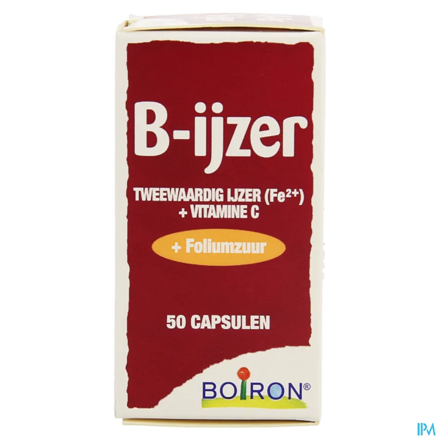 packshot van B-ijzer 50 capsules
