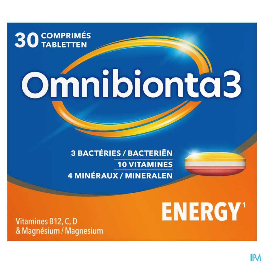 packshot van Omnibionta3 Energy 30 tabletten