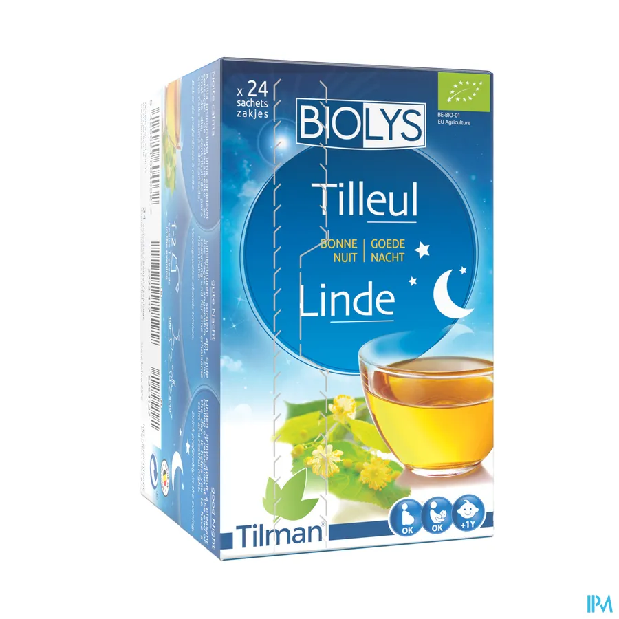 packshot van Tilman Biolys Linde 24 zakjes