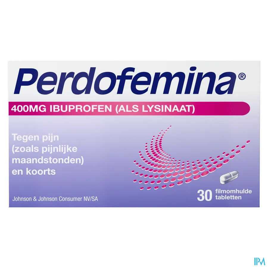 packshot van Perdofemina 400 mg 30 tabletten