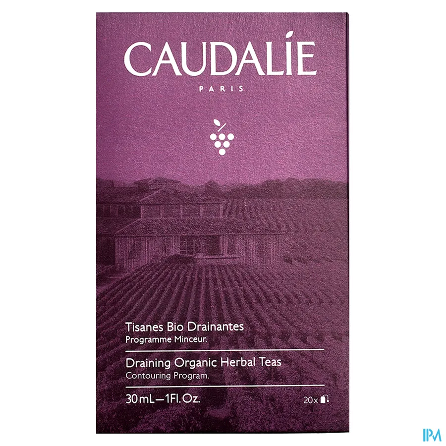 packshot van Caudalie Biologische Drainerende Kruidenthee 20 Zakjes