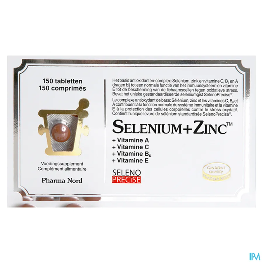 packshot van Pharma Nord Selenium + Zinc 150 tabletten