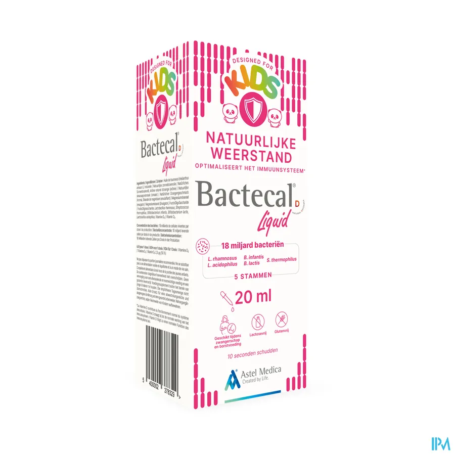 packshot van Bactecal D Liquid 20 ml