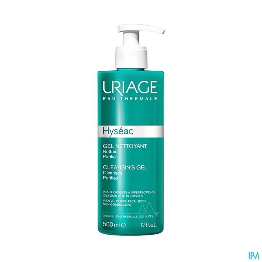 packshot van Uriage Hyséac Reinigingsgel 500 ml
