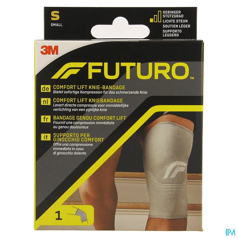 packshot van Futuro Comfort Lift Knie-Bandage Small (Zachte Steun)