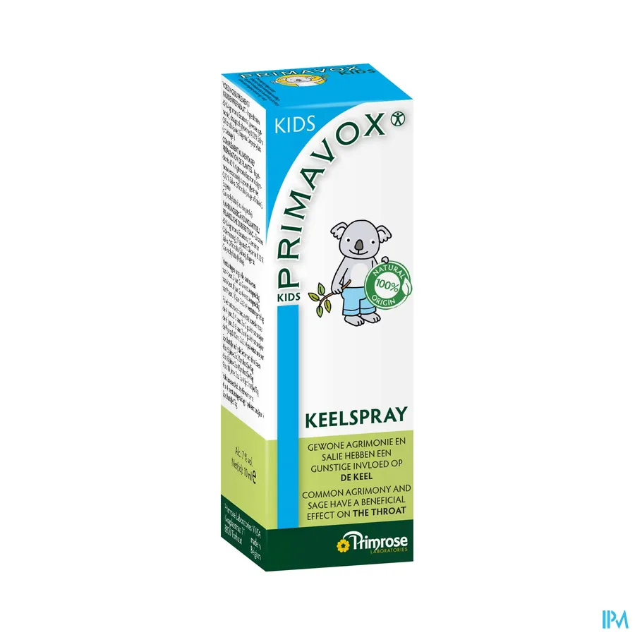 packshot van Primavox Kids Keelspray 10 ml