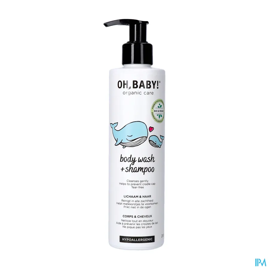 packshot van Oh Baby Body Wash & Shampoo 250 ml