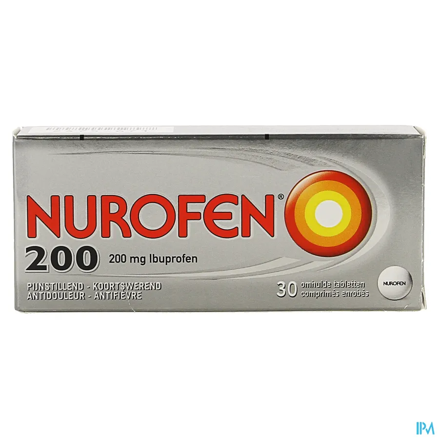 packshot van Nurofen 200 mg 30 Tabletten