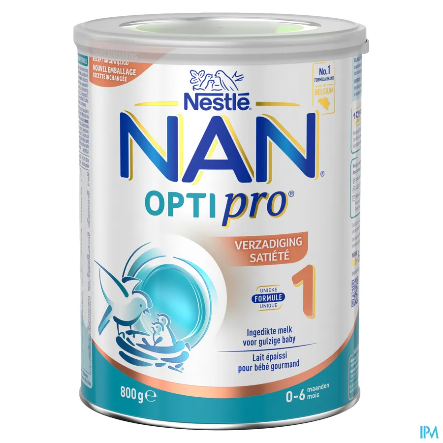 packshot van Nan Verzadiging 1 van 0-6 maanden Pot 800 g