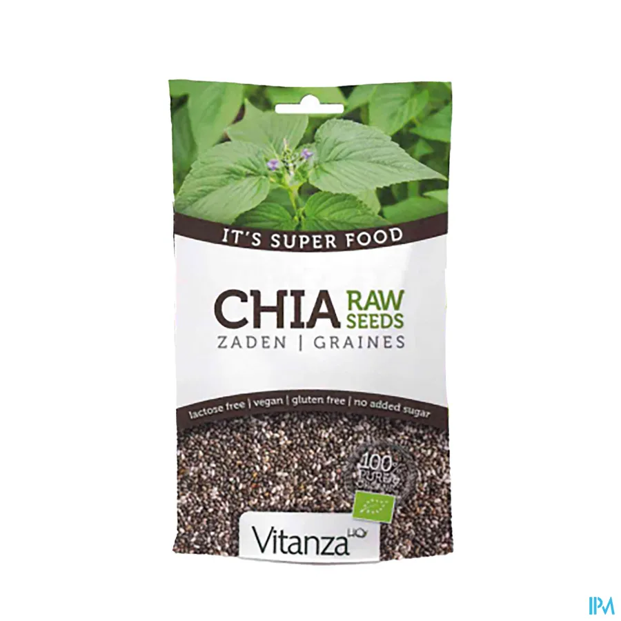 packshot van Vitanza Superfood Chia Raw Seeds 200gr