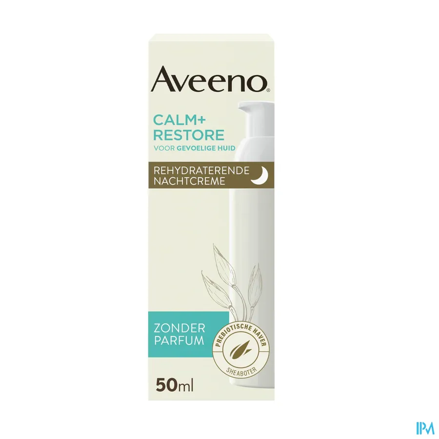 packshot van Aveeno Calm+Restore Rehydraterende Nachtcrème 50 ml