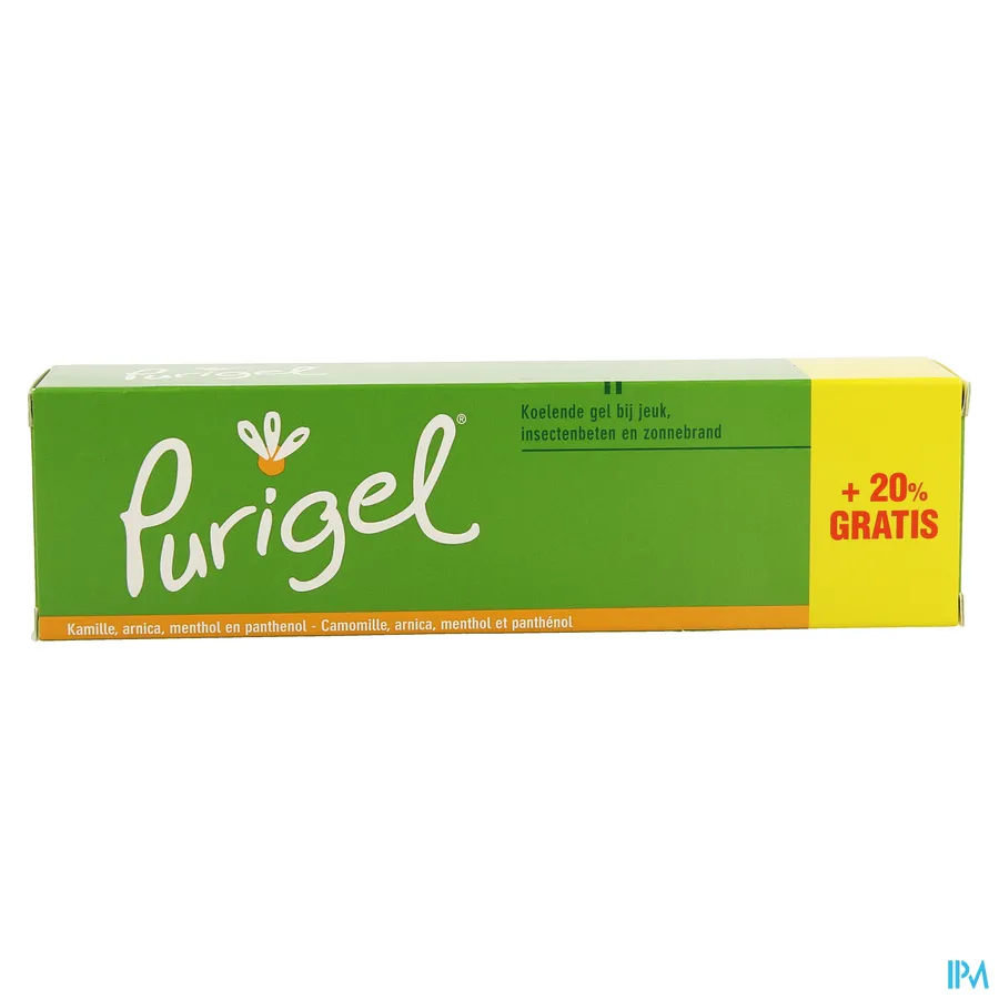 packshot van Purigel Koelende Gel bij Jeuk, Insectenbeten en Zonnebrand 50 ml