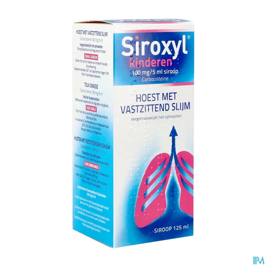 packshot van Siroxyl Kind 125ml siroop